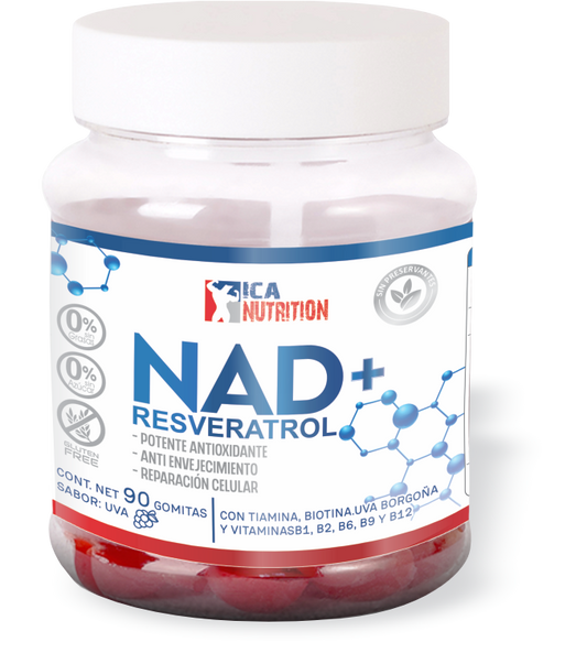 % NAD + RESVERATROL 90 GOMITAS