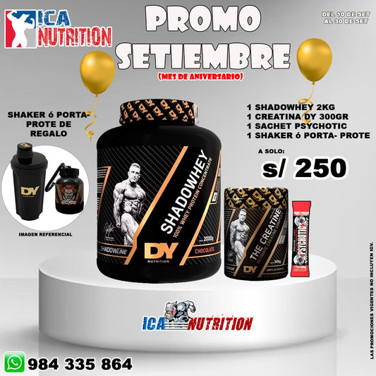 SHADOWHEY 2KG + CREA 300GR DY + SACHET PSYCHOTIC + SHAKER O PORTAPROTE