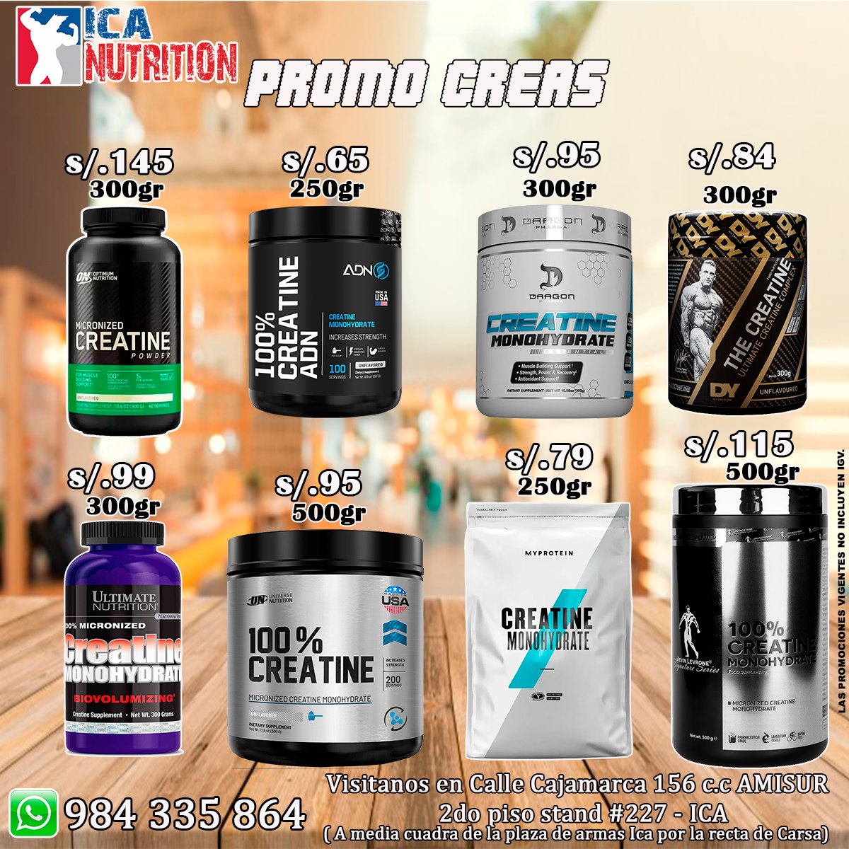 Promos Creatinas