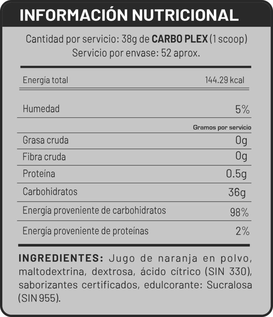 CARBO PLEX 2KG