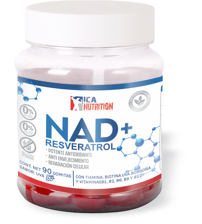 % NAD + RESVERATROL 90 GOMITAS