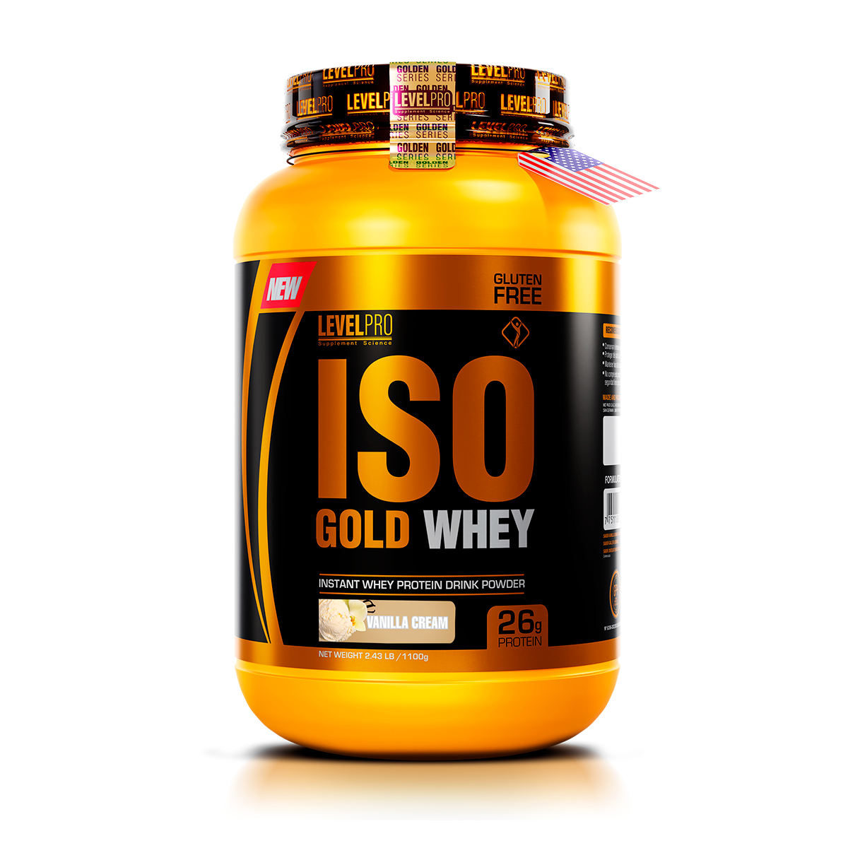 ISO GOLD WHEY 1.100KG + SHAKER