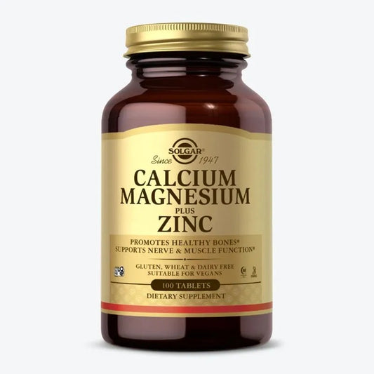 Calcium Magnesium Plus Zinc 100tab - SOLGAR