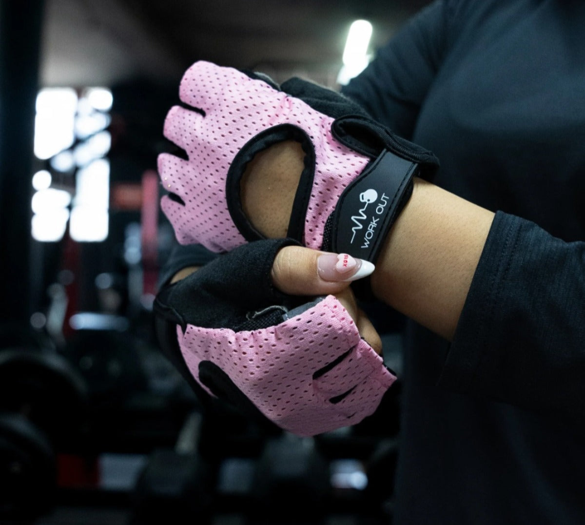 GUANTES PARA GYM - ROSADO